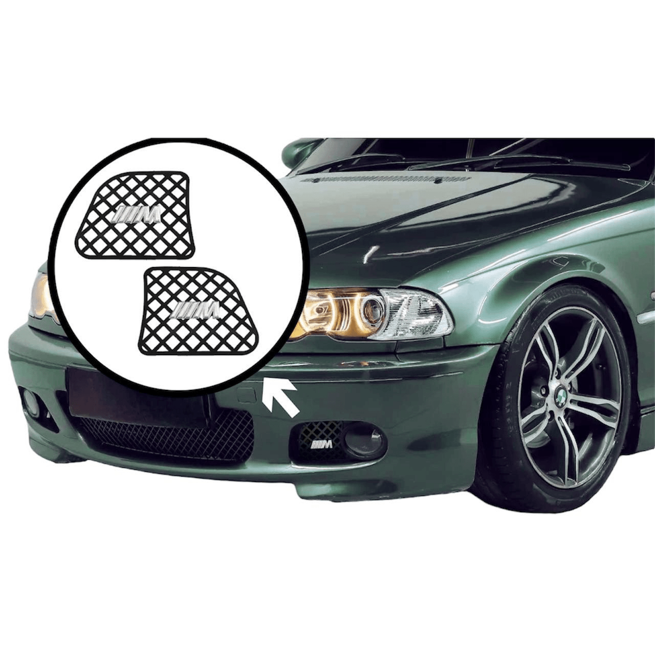 BMW E46 Sis Far Izgarası