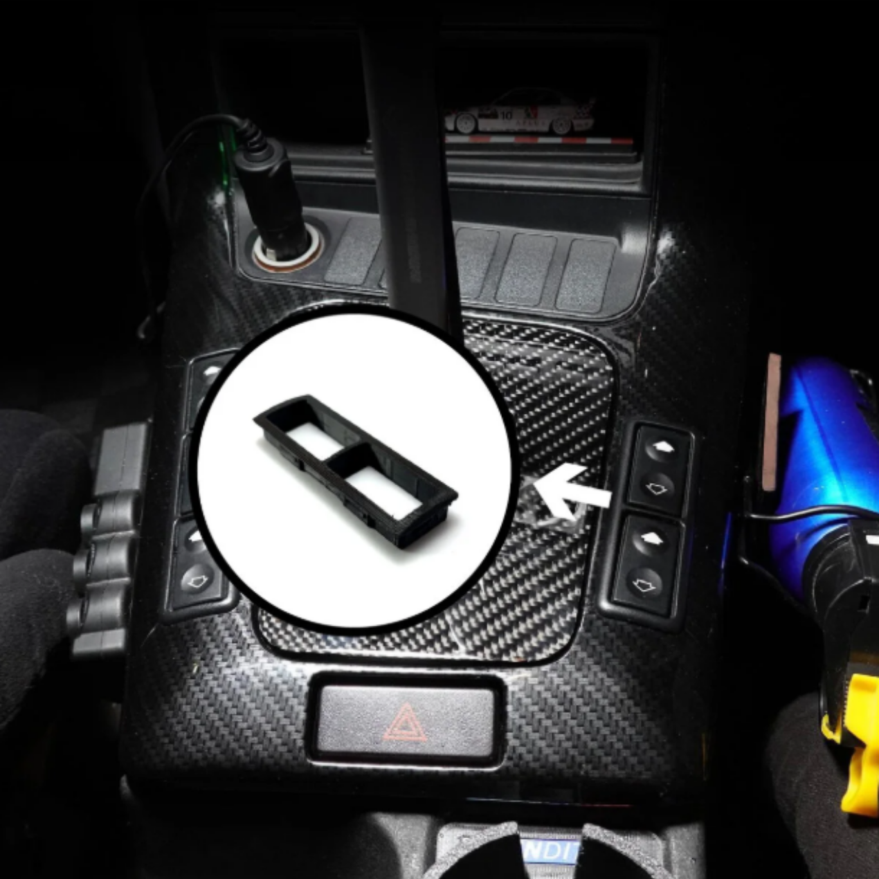 BMW E36 Cam Düğme Çerçevesi