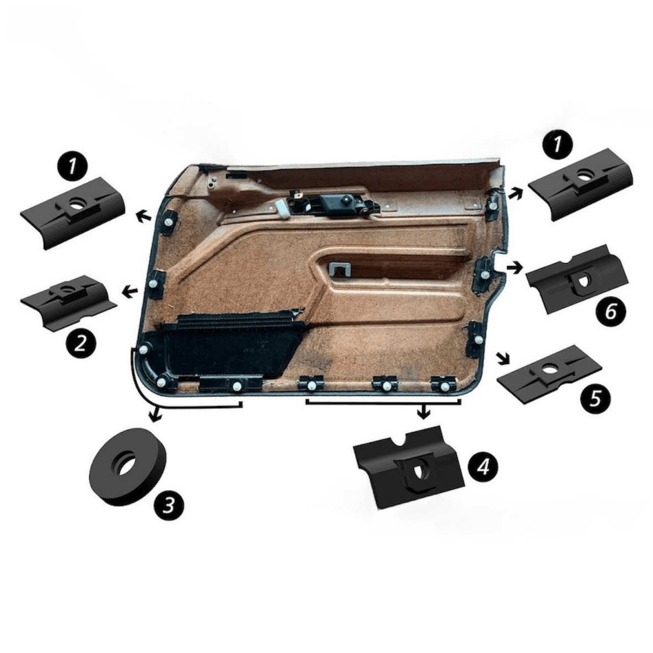 BMW E34 Ön Kapı Tamir Kiti