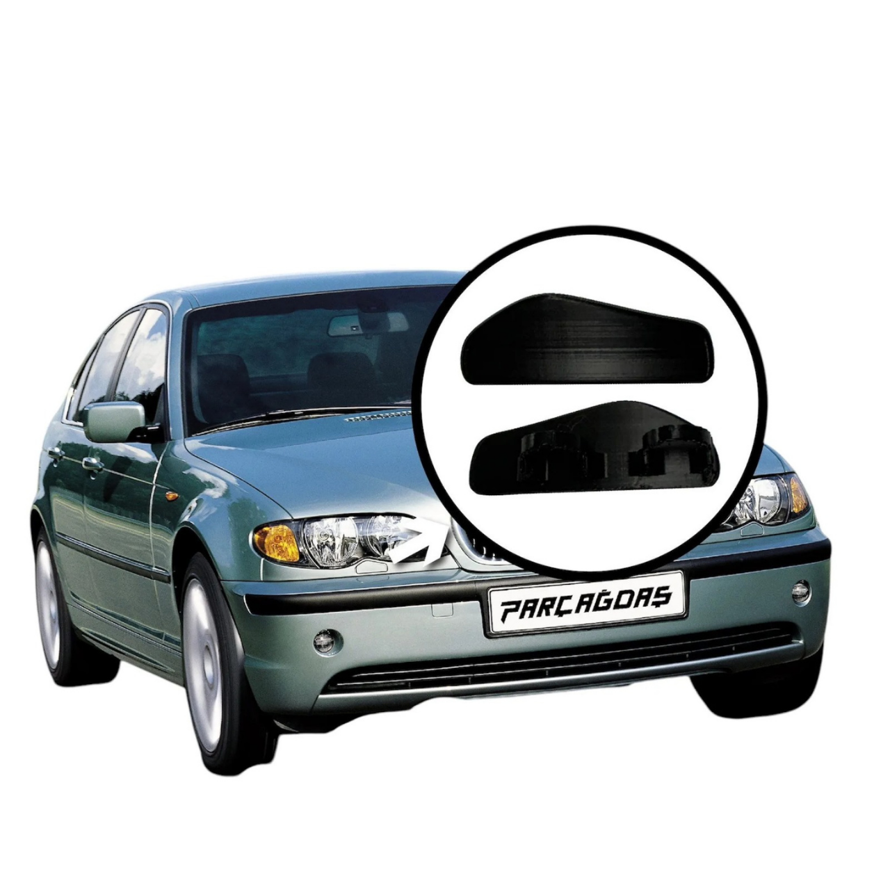 BMW E46 Far Yıkama Kapağı (02-06) - Parçağdaş | BWM Yedek Parça