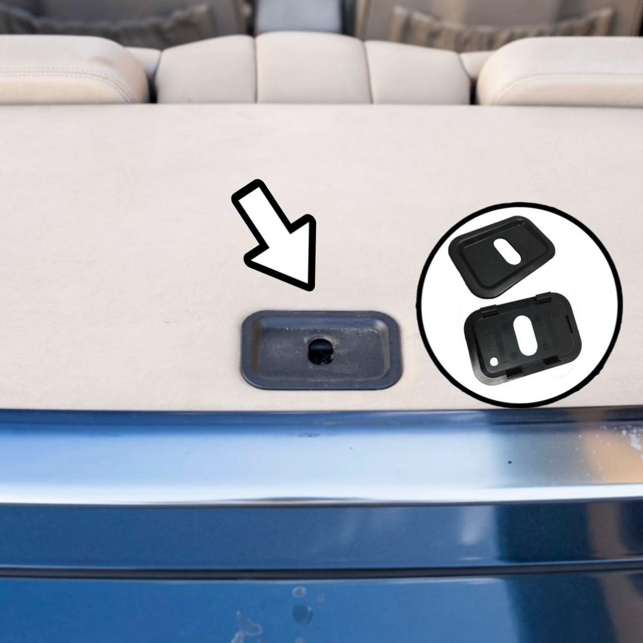 Mercedes W124 Cabrio Tente Kilit Kapağı