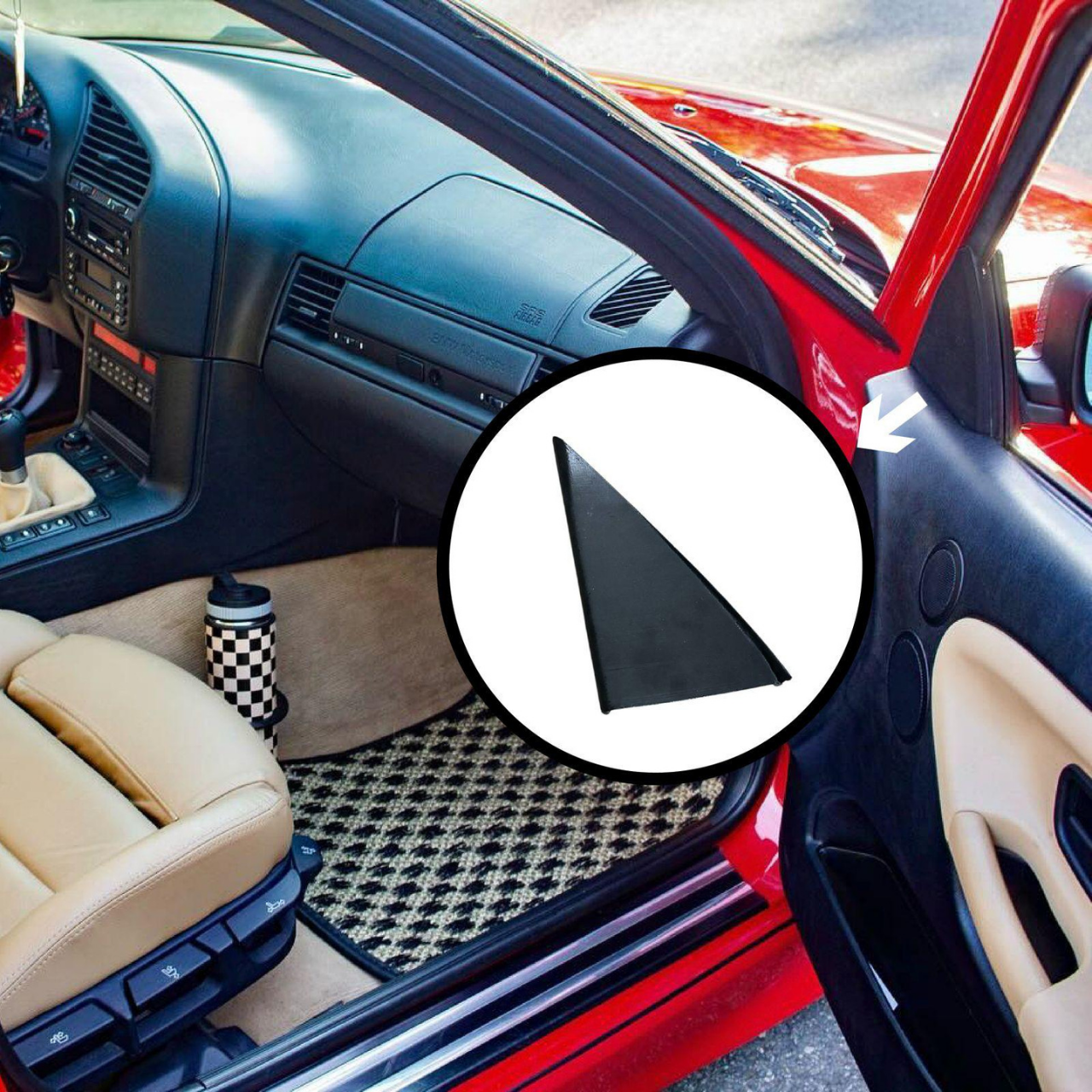 Bmw E36 İç Dikiz Ayna Kapağı - Parçağdaş | BWM Yedek Parça