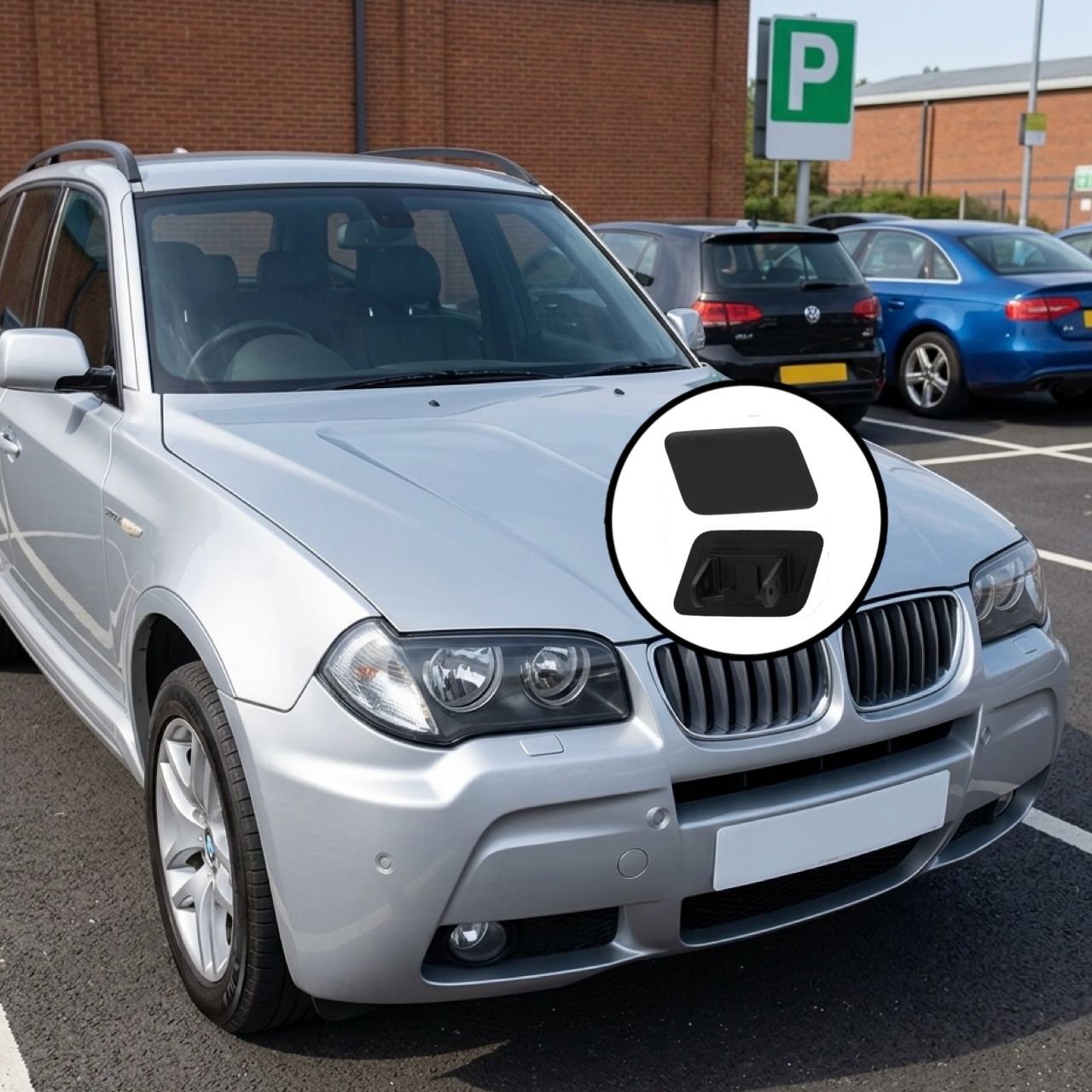 BMW X3 E83 Far Yıkama Kapağı