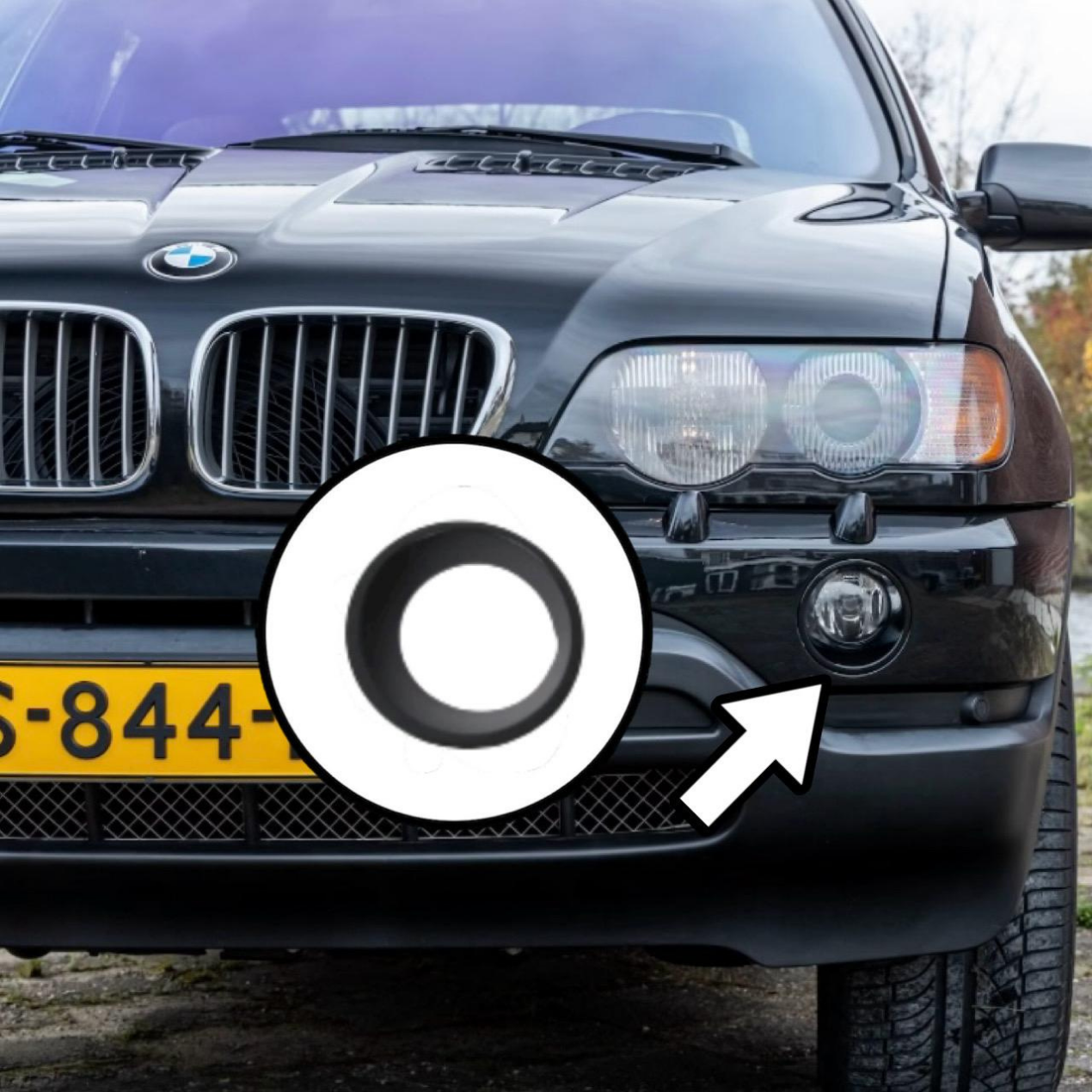 BMW E53 X5 Sis Far Çerçevesi