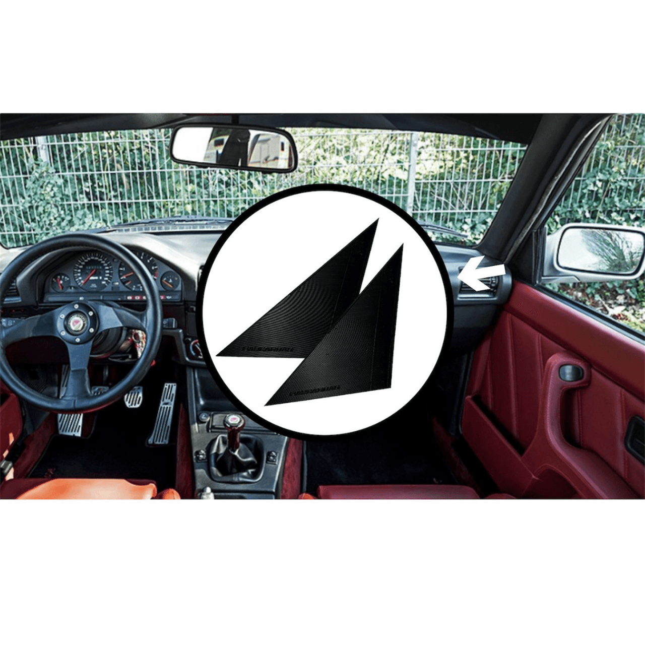 BMW E30 İç Dikiz Ayna Kapağı