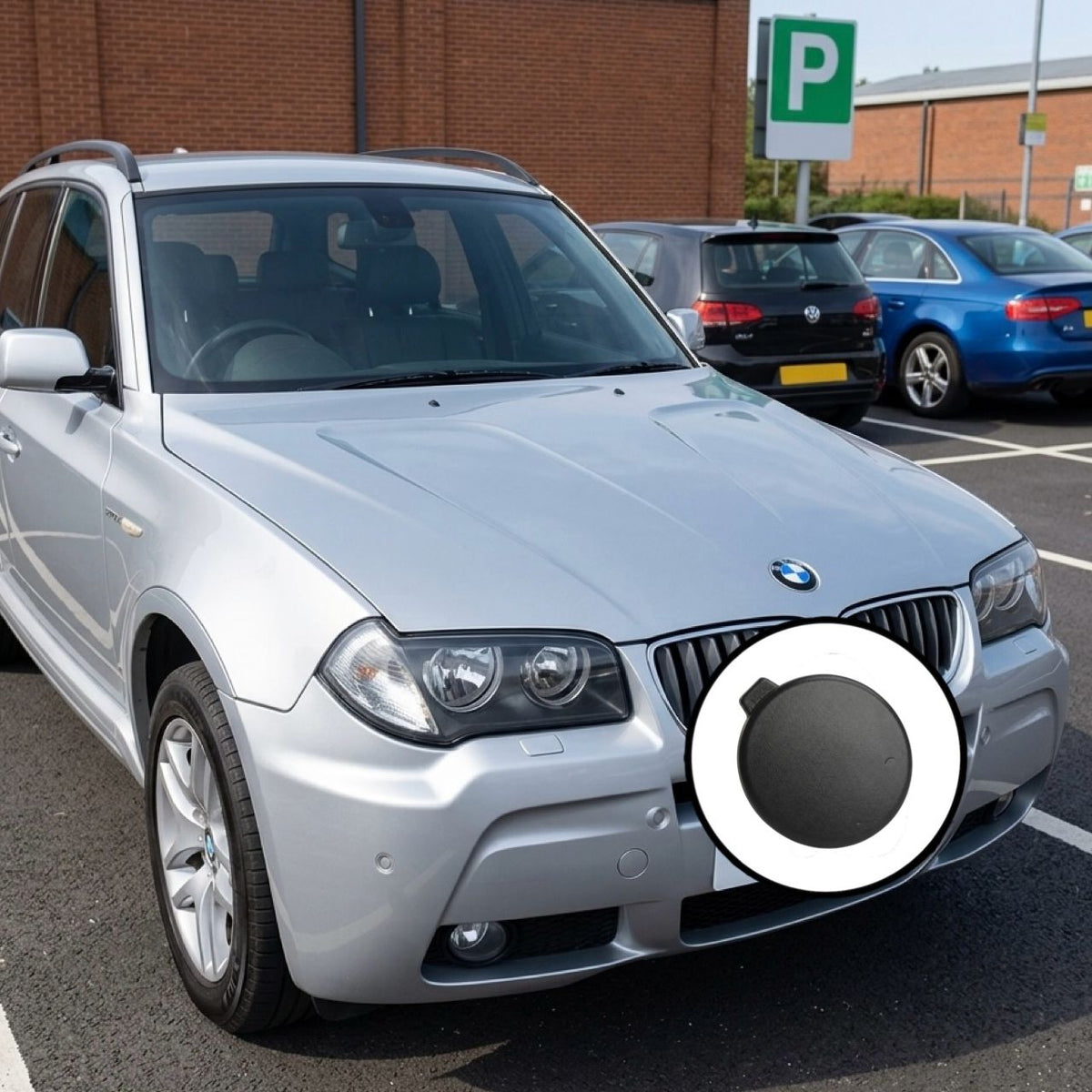 BMW E83 X3 Ön Çeki Demir Kapağı